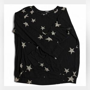 Black Star Patterned Sweater